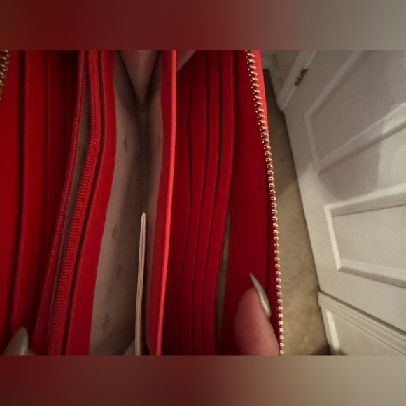 Kate Spade New York Staci Saffiano Leather Satchel Bag (Watermelon) with Wallet - Picture 6 of 7